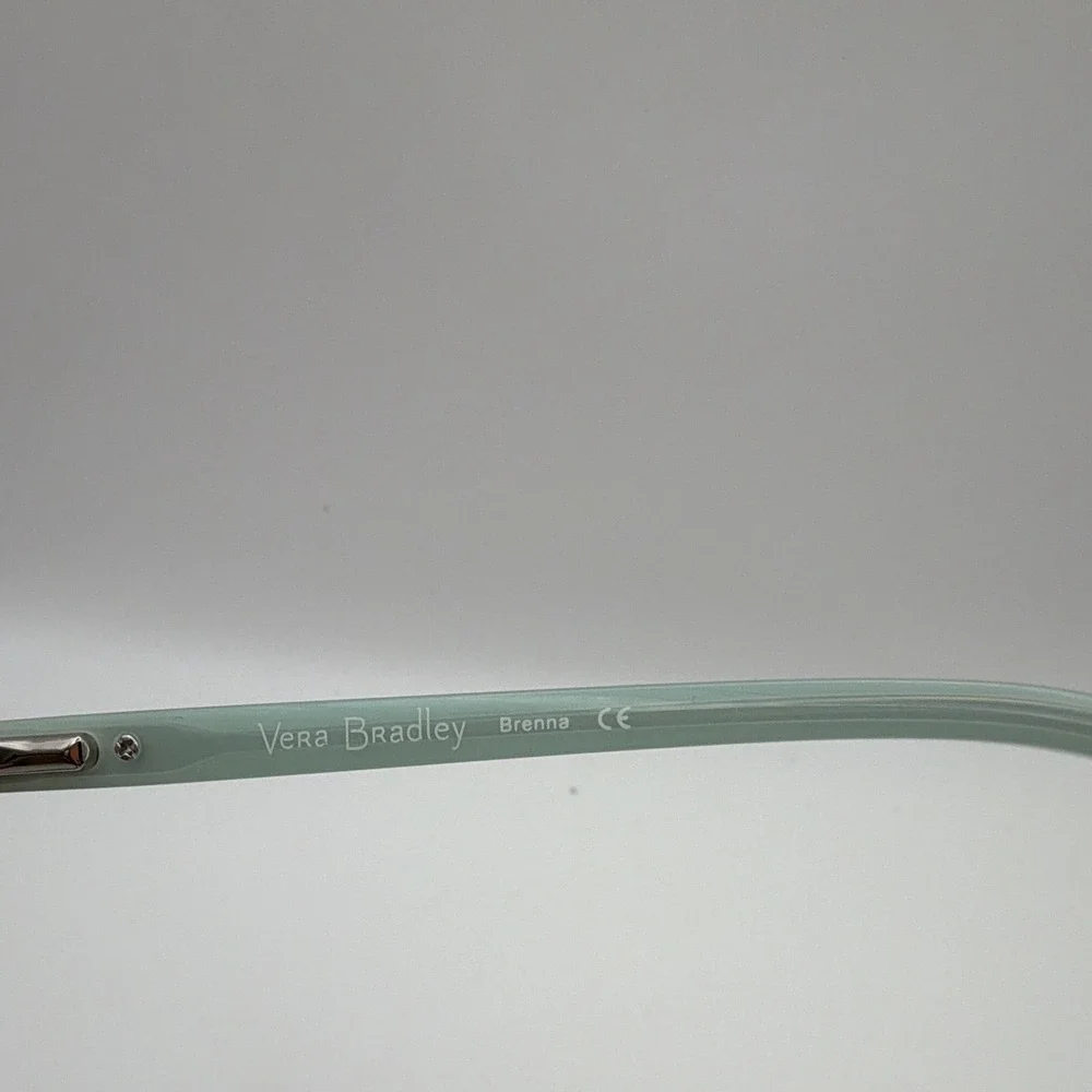 Vera Bradley Desert Patchwork DSP Eyeglass Frames 46-15-125 Black Aqua w/ Case